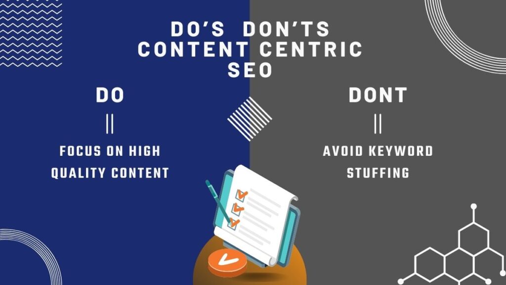 Do's & Don'ts Of Content-Centric SEO